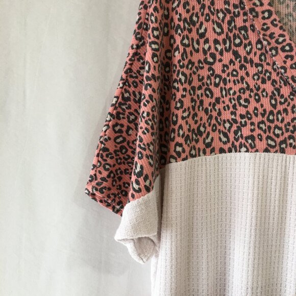 7th Ray Lightweight Waffle Knit/Color BlockTop - Picture 3 of 4